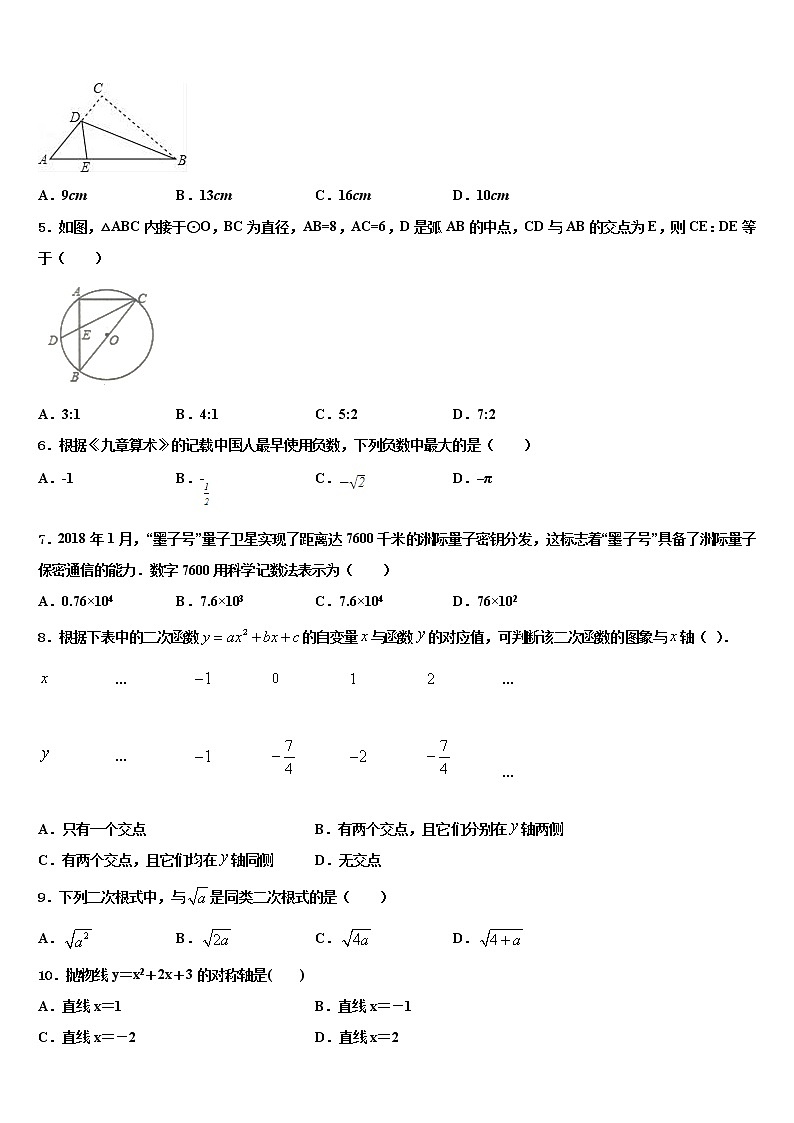 2022年四川省成都简阳市三星中学中考数学猜题卷含解析02