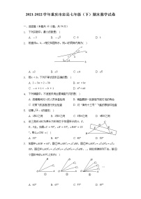 2021-2022学年重庆市忠县七年级（下）期末数学试卷（Word解析版）