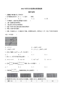 河南省商丘市柘城县2021-2022学年七年级下学期期末考试数学试题(word版含答案)