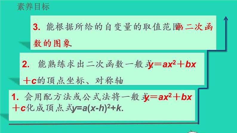 2022九年级数学上册第22章二次函数22.1二次函数的图像和性质22.1.4二次函数y=ax2+bx+c的图像和性质教学课件新版新人教版05