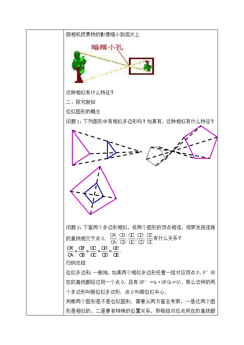 4.8.1《位似多边形及其性质》课件PPT+教案02