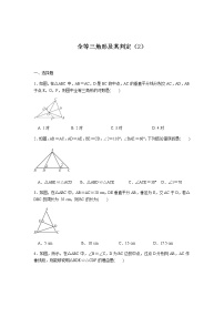 浙教版1.4 全等三角形精品达标测试