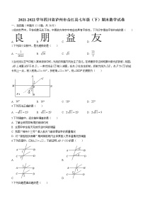 四川省泸州市合江县2021-2022学年七年级下学期期末数学试题(word版含答案)