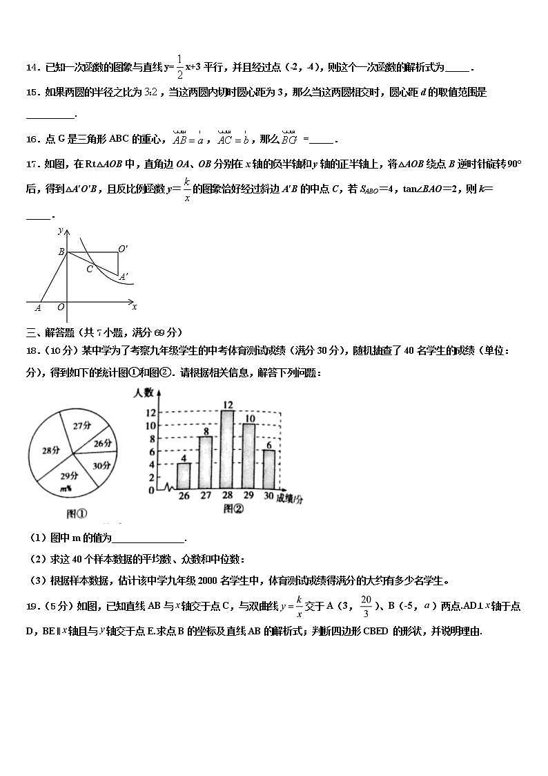 安徽省当涂县2021-2022学年中考联考数学试题含解析第3页