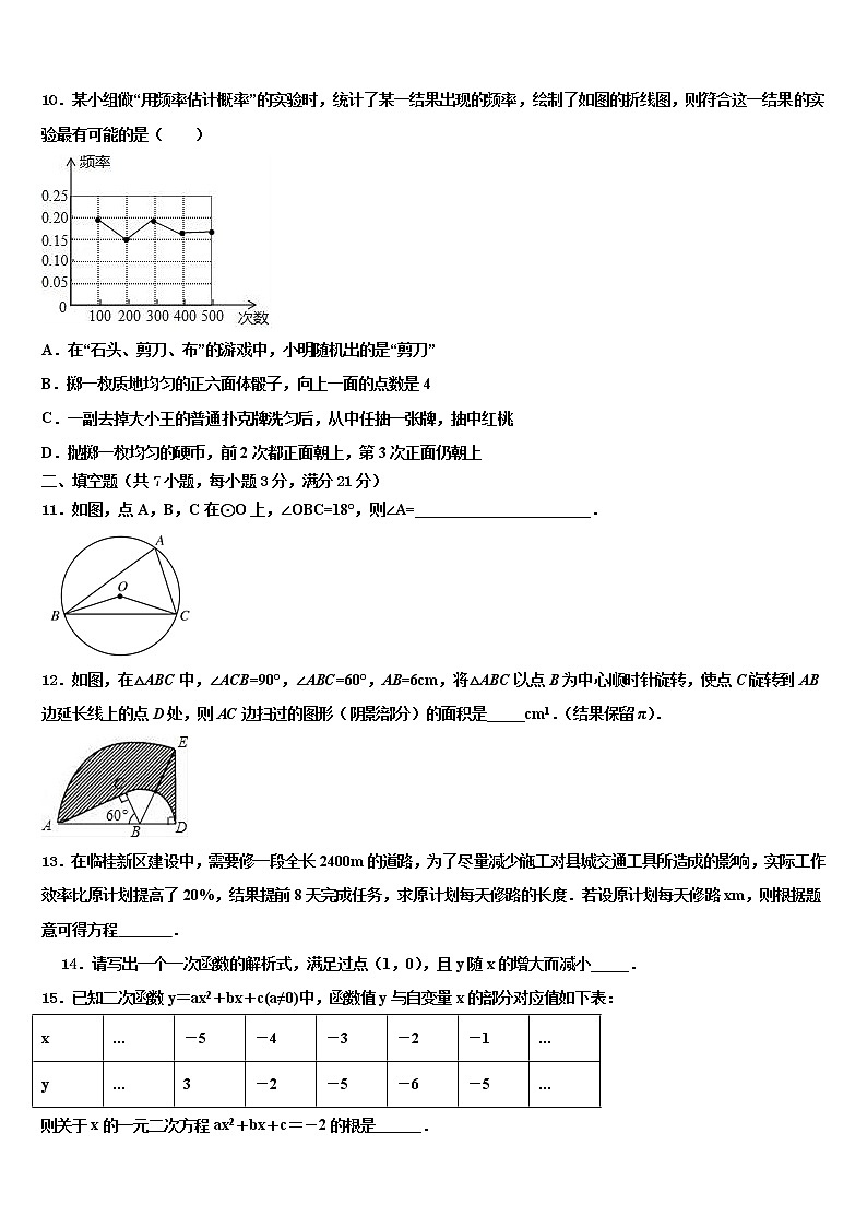 安徽省黄山市2022年中考数学模拟预测题含解析03