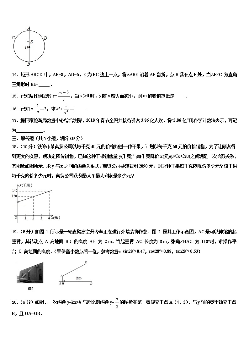 安徽省铜陵市名校2022年中考数学押题卷含解析03