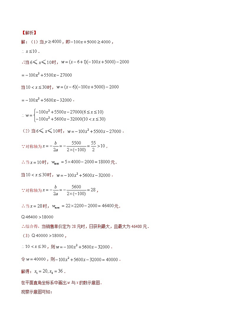 第22章 重点突破训练：与二次函数有关的实际应用问题九年级上册同步讲练（人教版）02