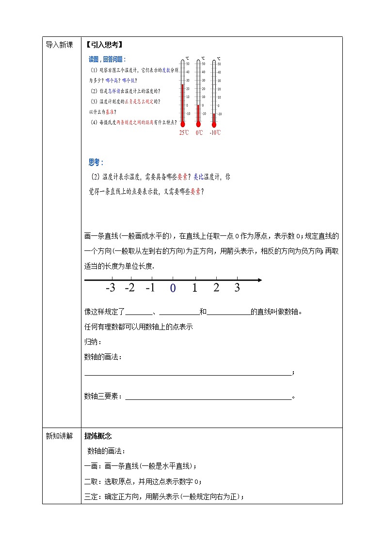 浙教版7年级上册数学1.2数轴学案第2页