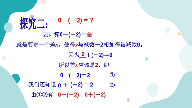 浙教版7上数学2.2有理数的减法（1）课件+教案+导学案07