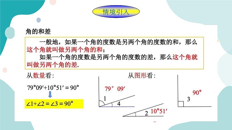 浙教版7年级上册数学6.8 余角和补角  课件第2页
