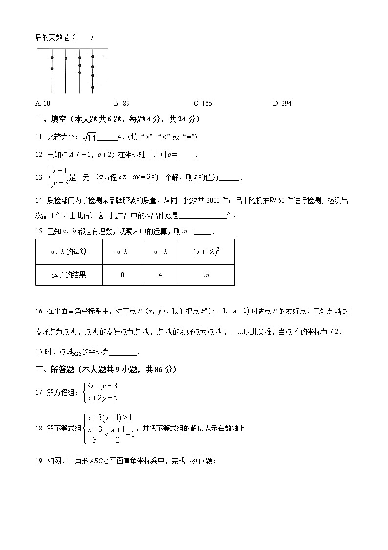 福建省龙岩市长汀县2021-2022学年七年级下学期期末数学试题(word版含答案)第2页