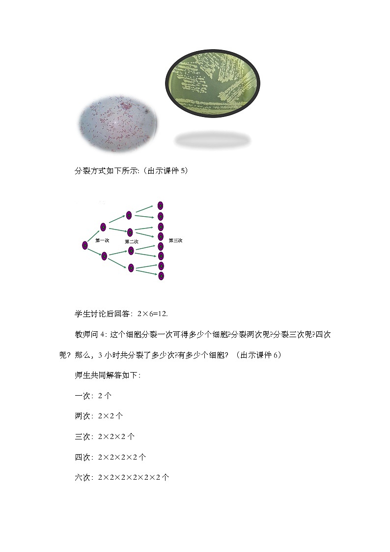 人教版七年级数学上册教案 1.5.1 乘方（第1课时）第3页