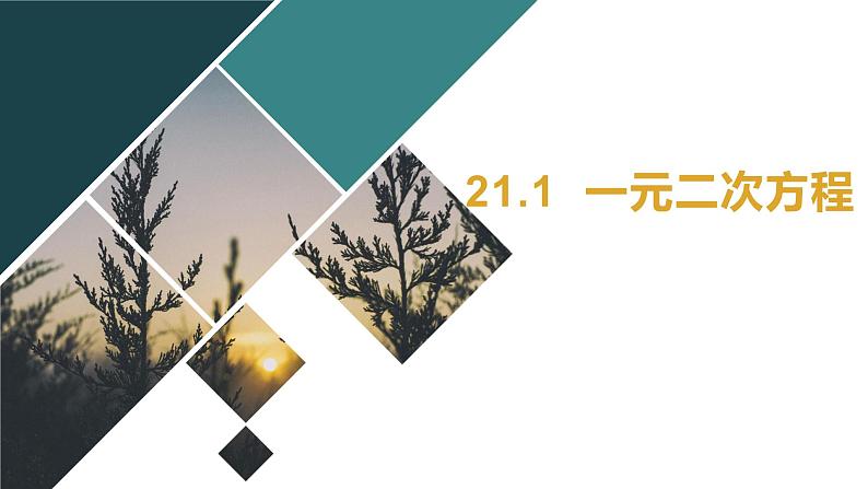 21.1 一元二次方程 课件 2022-2023学年人教版数学九年级上册第1页