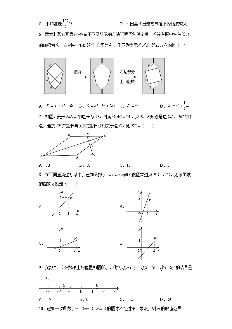 山东省日照市五莲县2021-2022学年八年级下学期期末数学试题(word版含答案)第2页