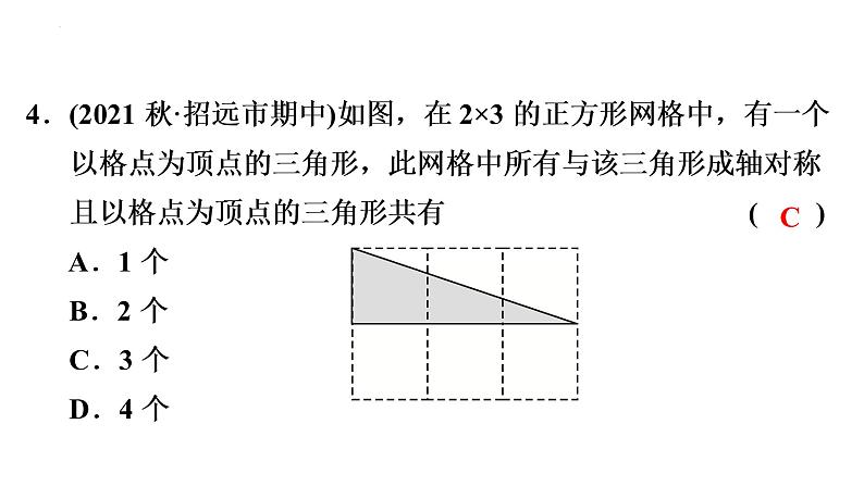 第十三章 轴对称 强化练习 课件 2022-2023学年人教版数学八年级上册第5页