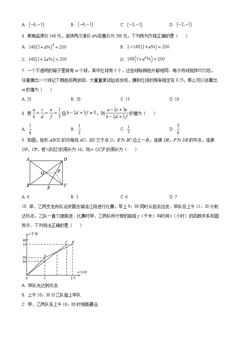 重庆市南开中学校2021-2022学年八年级下学期期末数学试题(word版含答案)第2页