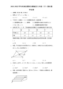 2021-2022学年河南省漯河市郾城区八年级（下）期末数学试卷(解析版)