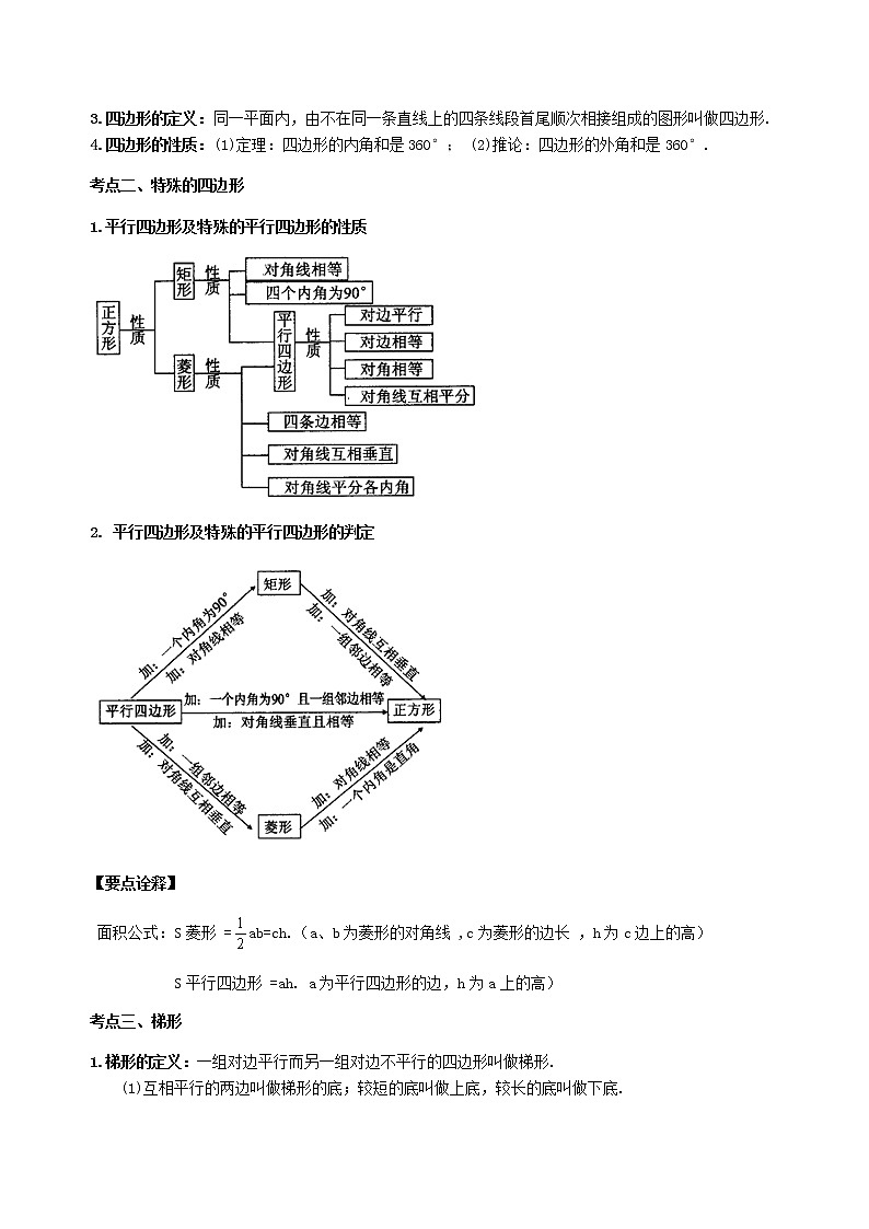北师大版2022年中考数学专项复习：07四边形综合复习（含答案）第2页