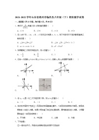 山东省德州市临邑县2021-2022学年八年级下学期期末考试数学试卷(含答案)