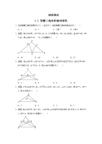 初中数学2.5 等腰三角形的轴对称性复习练习题