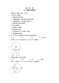 初中数学苏科版九年级上册2.2 圆的对称性当堂达标检测题