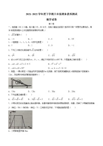 广西壮族自治区南宁市邕宁区2021-2022学年八年级下学期期末数学试题(word版含答案)