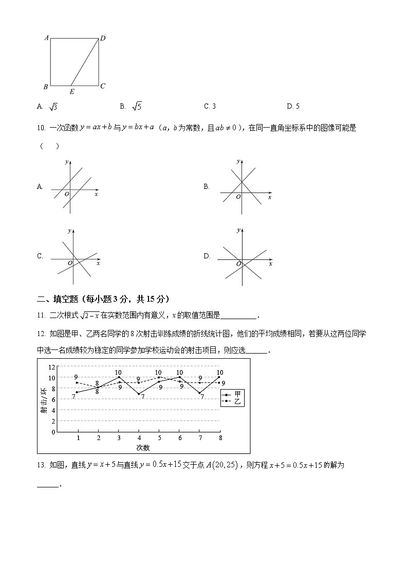 山西省吕梁市孝义市2021-2022学年八年级下学期期末数学试题(word版含答案)03
