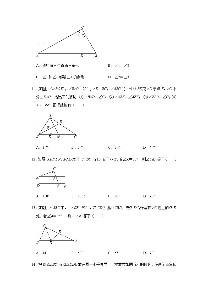 2.6+直角三角形教案 浙教版八年级数学上册03