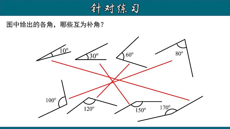 4.3.6 余角和补角-2022-2023学年七年级数学上册教材配套教学课件(人教版)第7页