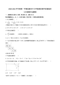 安徽省芜湖市2020-2021学年七年级上学期期末数学试题（含答案）