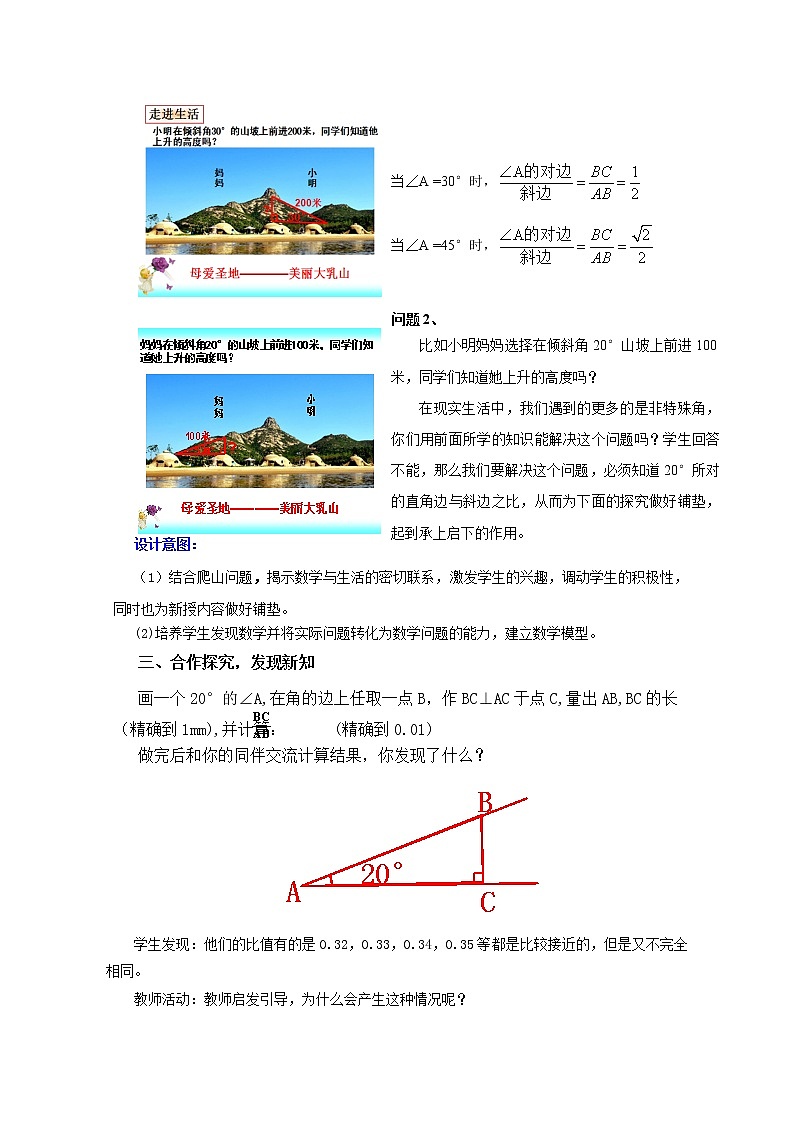 鲁教版（五四制）九上2.1.2锐角三角函数 教案02