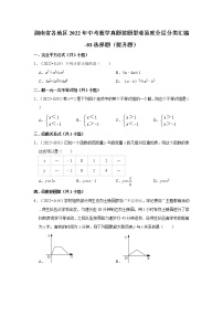 湖南省各地区2022年中考数学真题按题型难易度分层分类汇编-03选择题（提升题）