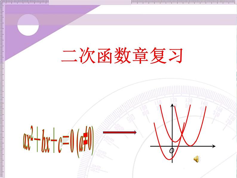 人教版 九年级上册 二次函数复习课件01