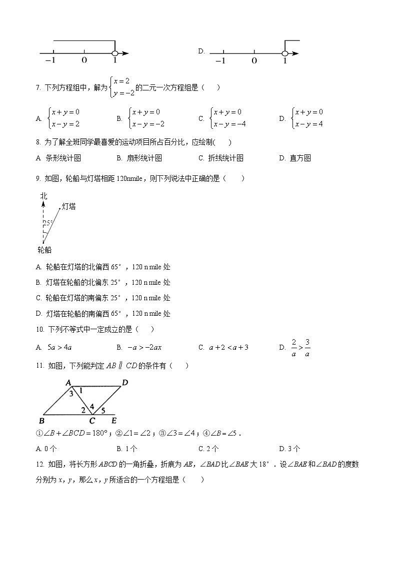 河北省唐山市古冶区2021-2022学年七年级下学期期末数学试题(word版含答案)02