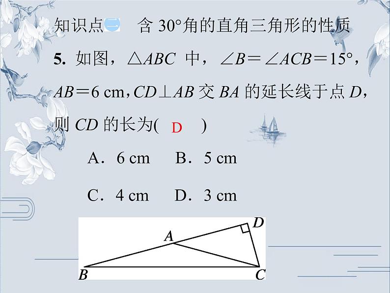 24.2 直角三角形的性质 华师大版九年级数学上册习题课件(共29张PPT)08