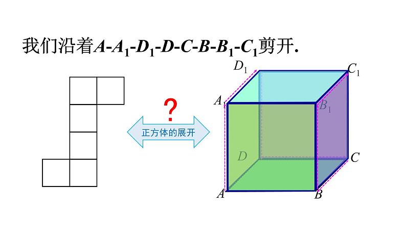 北师大版七年级数学上册课件 1.2.1　正方体的展开与折叠08