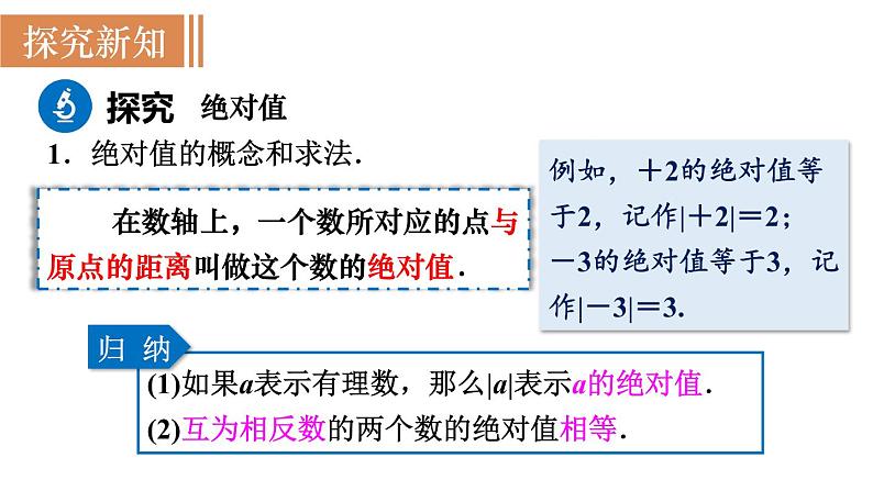 北师大版七年级数学上册课件 2.3 绝对值06