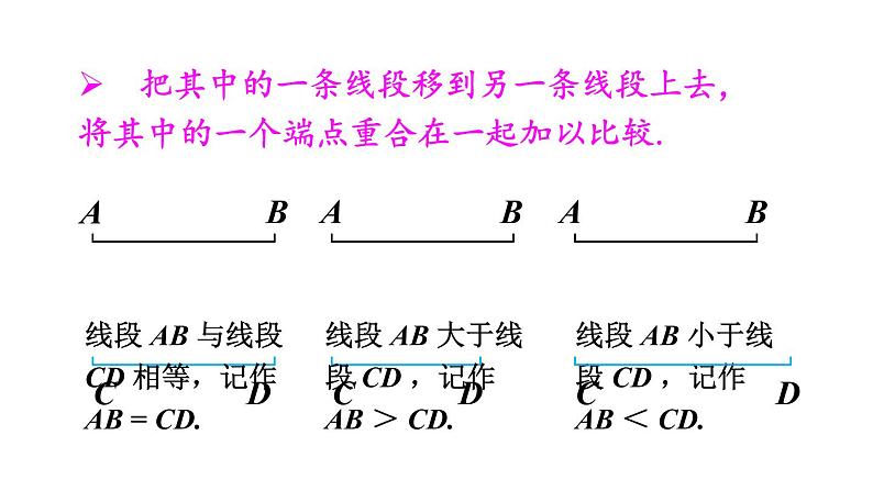 北师大版七年级数学上册课件 4.2 比较线段的长短第7页