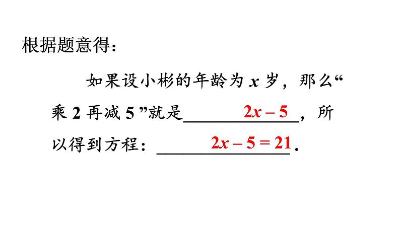 北师大版七年级数学上册课件 5.1.1 认识一元一次方程03