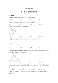 北师大版八年级上册1 探索勾股定理课堂检测