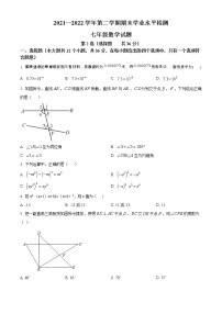 山东省聊城市东昌府区2021-2022学年七年级下学期期末数学试题(word版含答案)