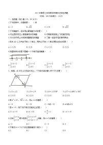 海南省省直辖县级行政单位临高县2021-2022学年七年级下学期期末数学试题(word版含答案)