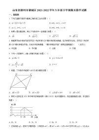 山东省德州市德城区2021-2022学年八年级下学期期末数学试题(word版含答案)