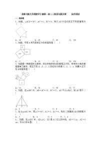 北师大版八年级上册1 探索勾股定理一课一练