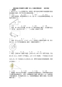 初中北师大版3 勾股定理的应用同步练习题