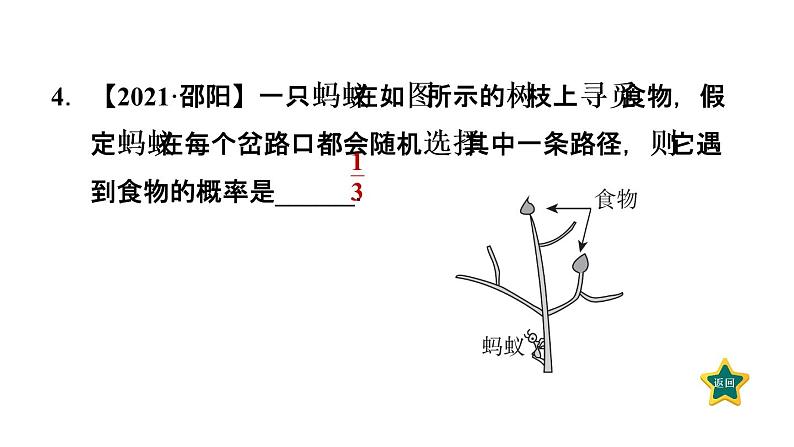 3.1.2  用枚举法和列表法求概率 北师大版数学九年级上册作业课件第5页