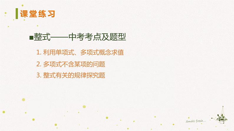 2.4整式-巩固练习ppt第2页