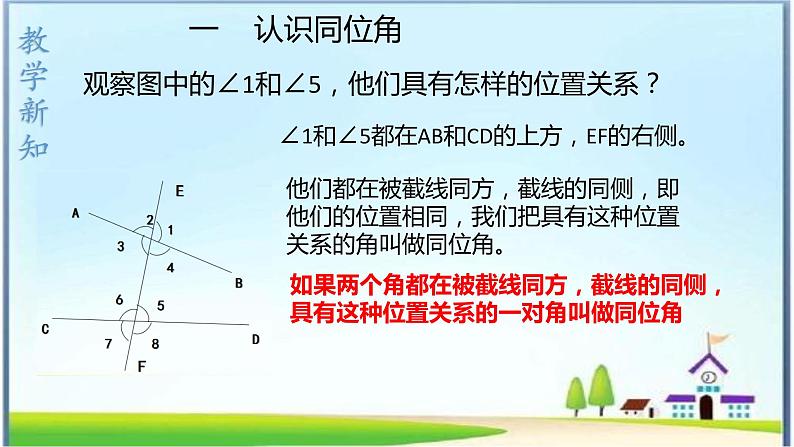 人教版七年级下册5.1.3同位角，内错角，同旁内角课件第5页