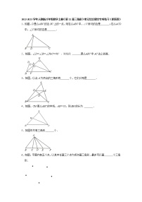 人教版第十一章 三角形综合与测试综合训练题