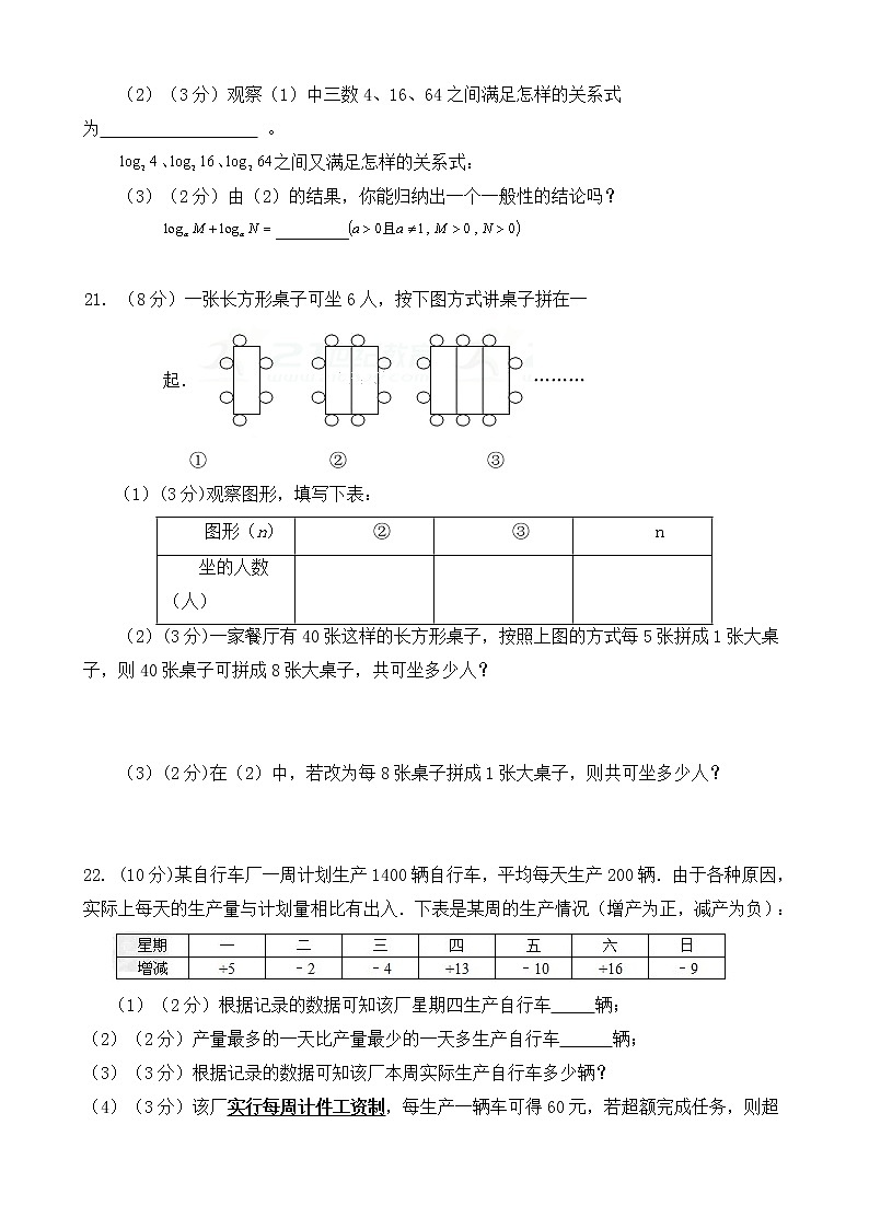 初中数字七上2017-2018学年福建省泉州市洛江北片区期中数学试卷含答案03